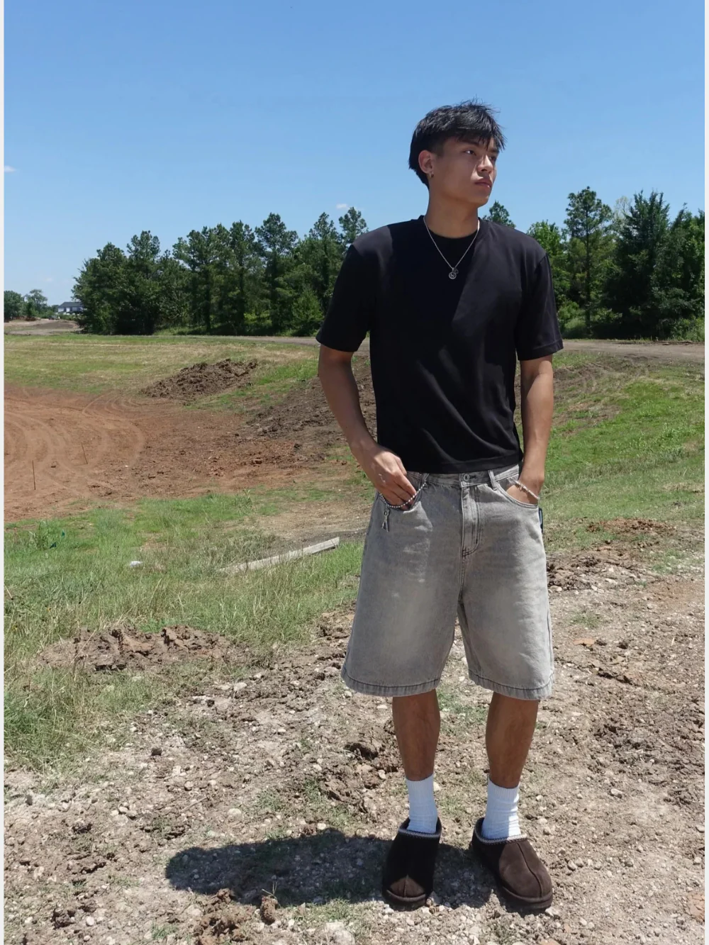 Grey Wash Jorts - Image 3